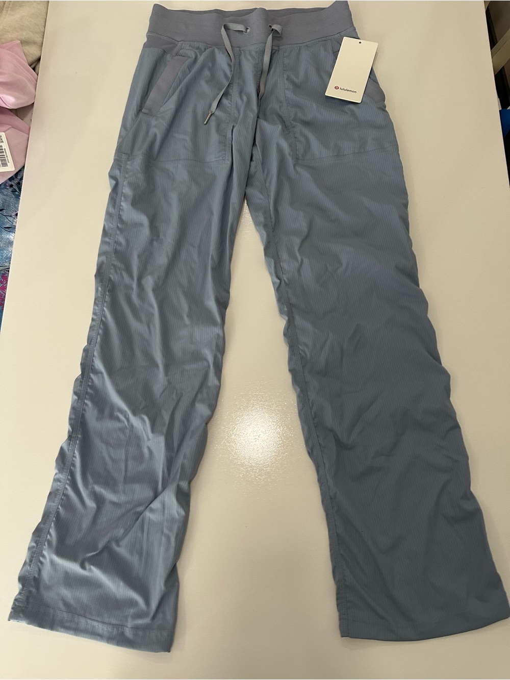 lululemon athletica Light Blue Drawstring Lounge Pants